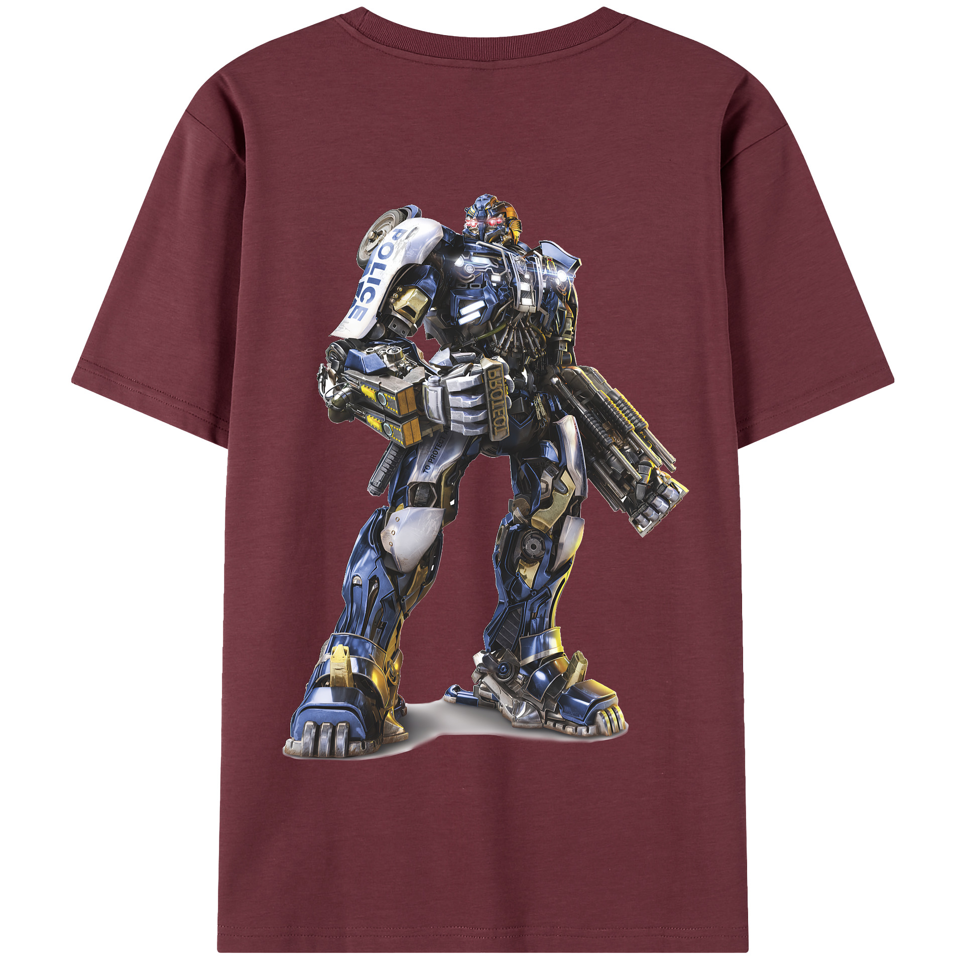 （画像用） Transformers トランスフォーマー 綿100％半袖Tシャツ（背面プリント）